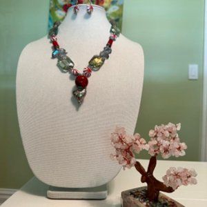 Necklace and earrings